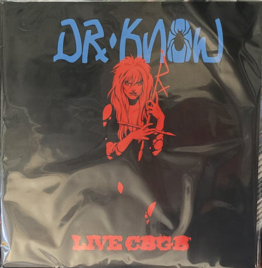 Dr Know - Live At CBGB 1989 NEW LP