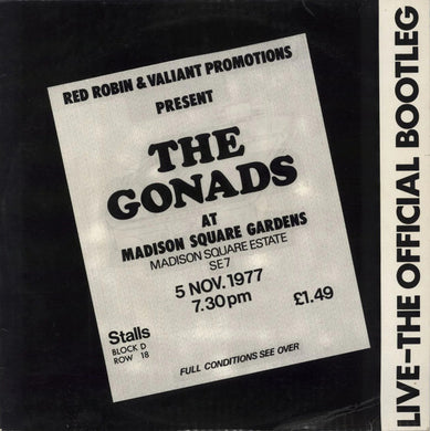 Gonads - Live The Official Bootleg USED 2xLP
