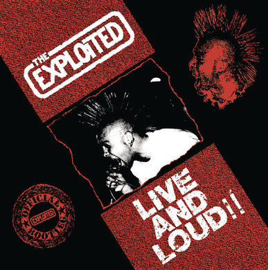 Exploited - Live And Loud NEW LP (black vinyl)