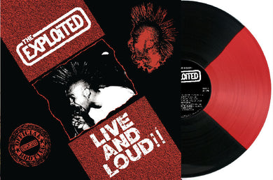 Exploited - Live And Loud NEW LP (red/black quadrant vinyl)
