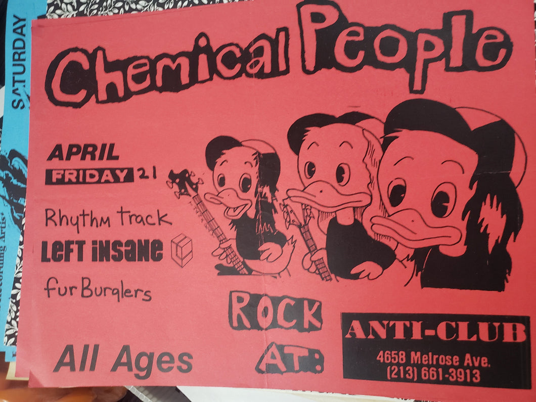 $5 PUNK FLYER -  Chemical People (8.5X11)