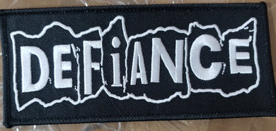 DEFIANCE LOGO EMBROIDERED PATCH