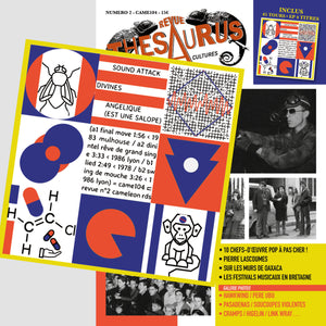 REVUE THESAURUS no 2 Zine - w/ bonus 7" of Angelique Est Une Salope, Divines , & Sound Attack NEW 7"