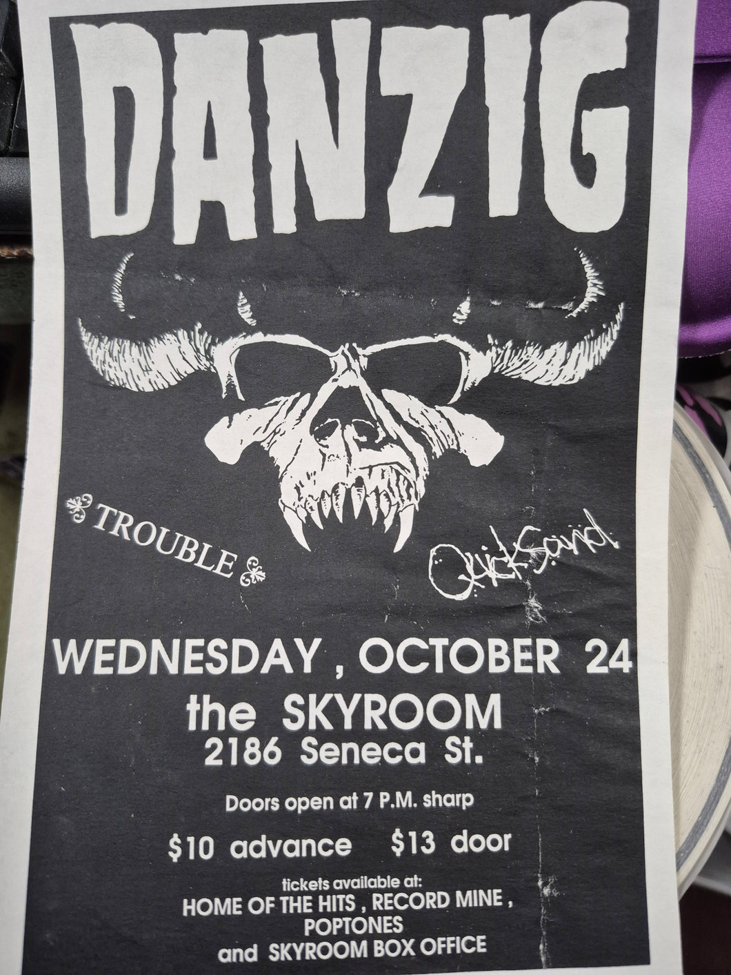 $20 PUNK FLYER  (8.5 x 4.5) DANZIG