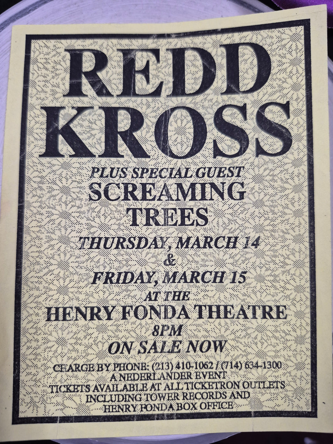 $5 PUNK FLYER - (5.5x4) REDD KROSS