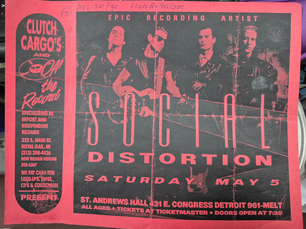 $30 PUNK FLYER - (8.5x11) SOCIAL DISTORTION