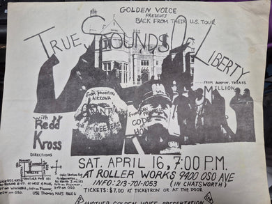 $30 PUNK FLYER - (8.5x11) TSOL REDD KROSS