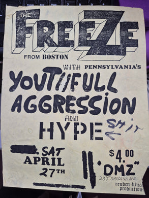 $30 PUNK FLYER - (8.5x11) FREEZE HYPE