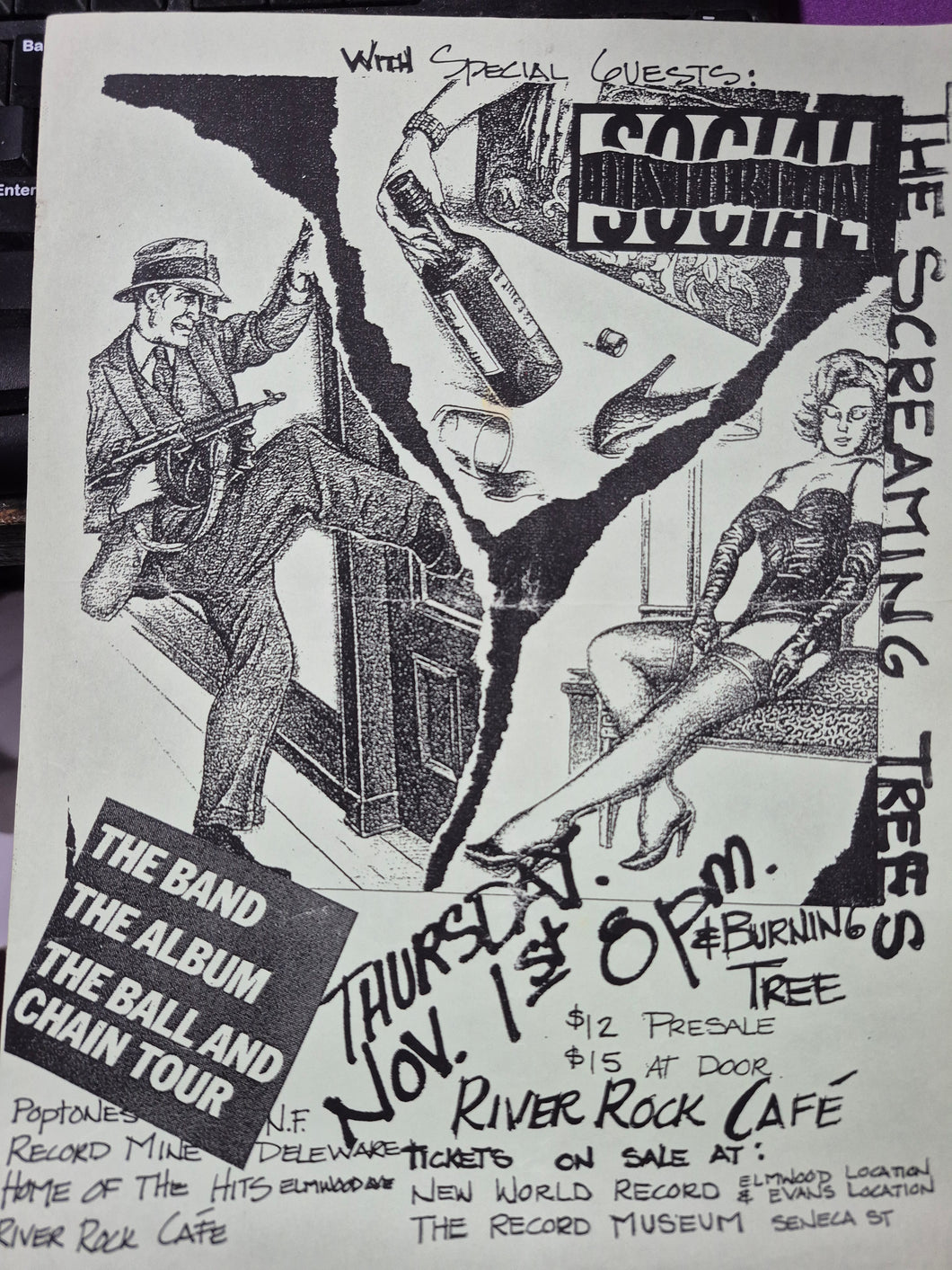 $40 PUNK FLYER (8.5 x 11) SOCIAL DISTORTION