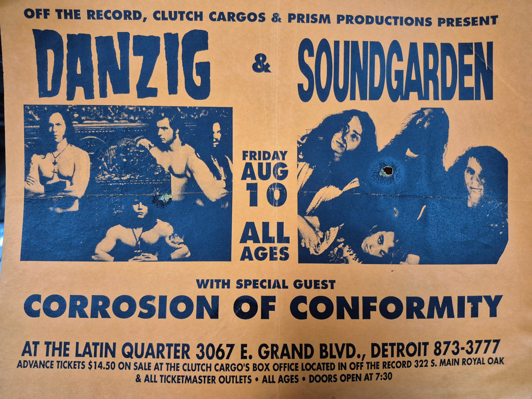 $40 PUNK FLYER (8.5 x 11) DANZIG SOUNDGARDEN