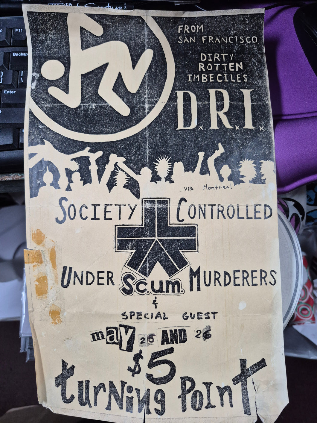 $40 PUNK FLYER (9 x 14) DRI SCUM