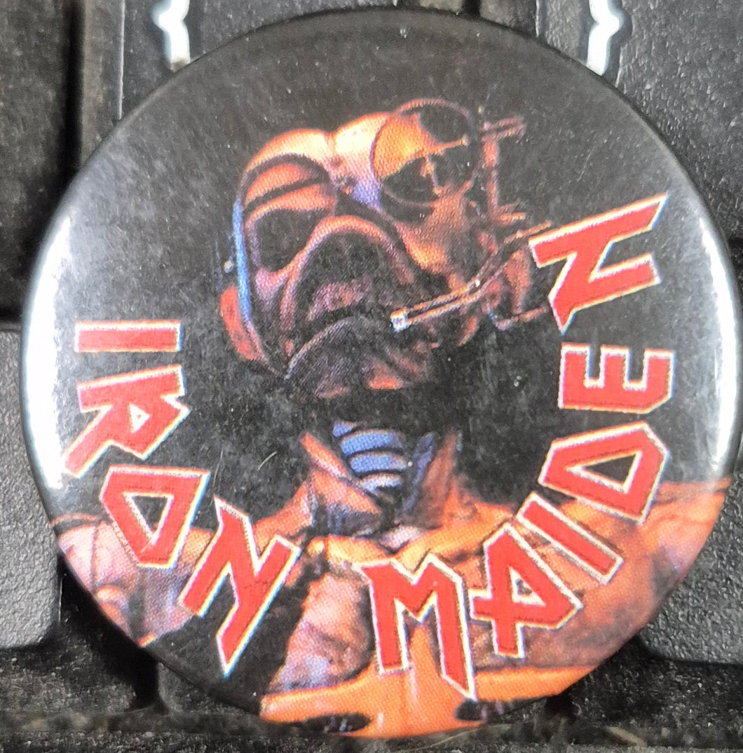 PINS/STICKERS/MISC -  Vintage Iron Maiden Button