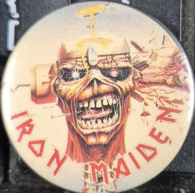 PINS/STICKERS/MISC -  Vintage Iron Maiden Button