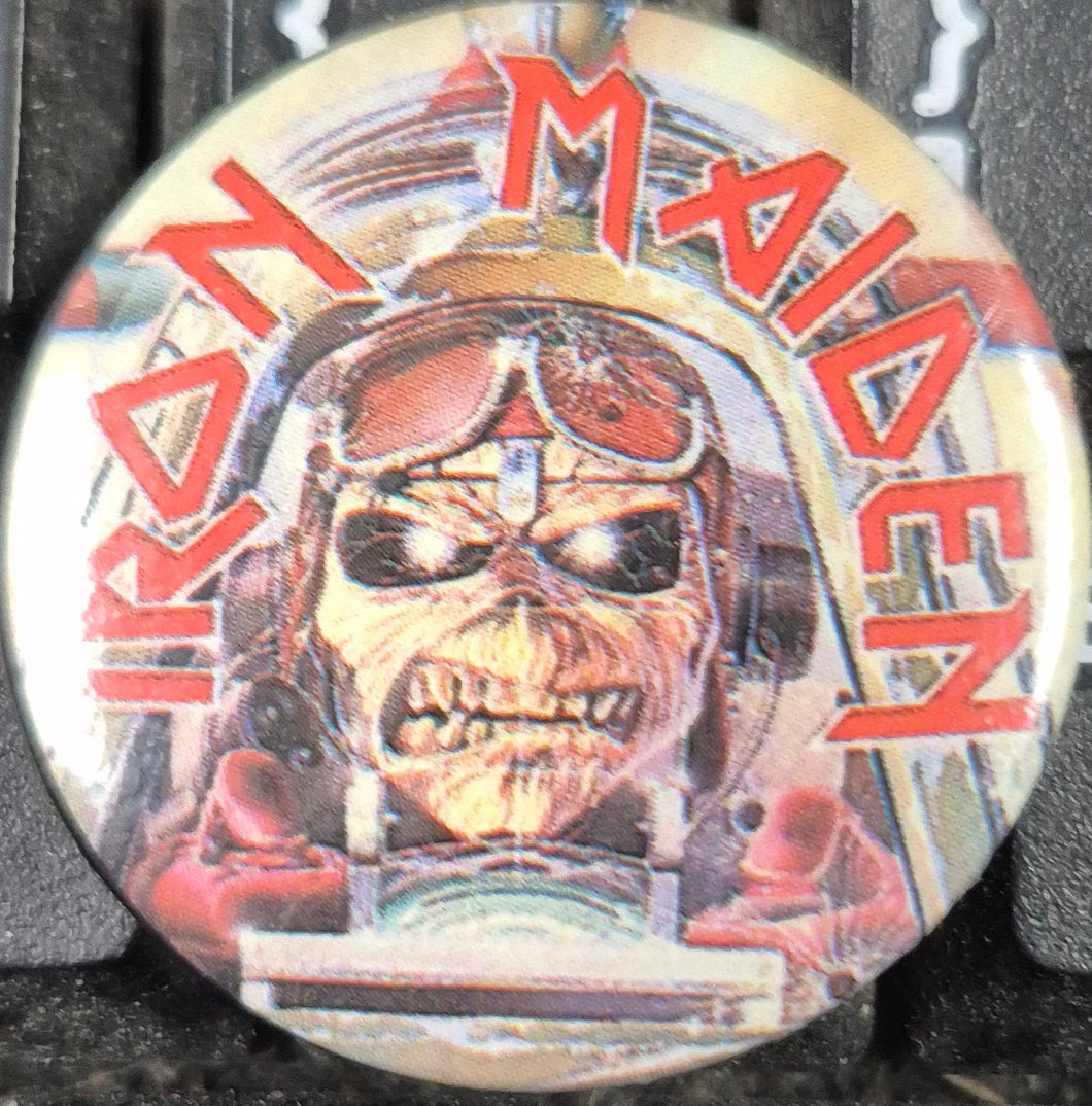 PINS/STICKERS/MISC -  Vintage Iron Maiden Button