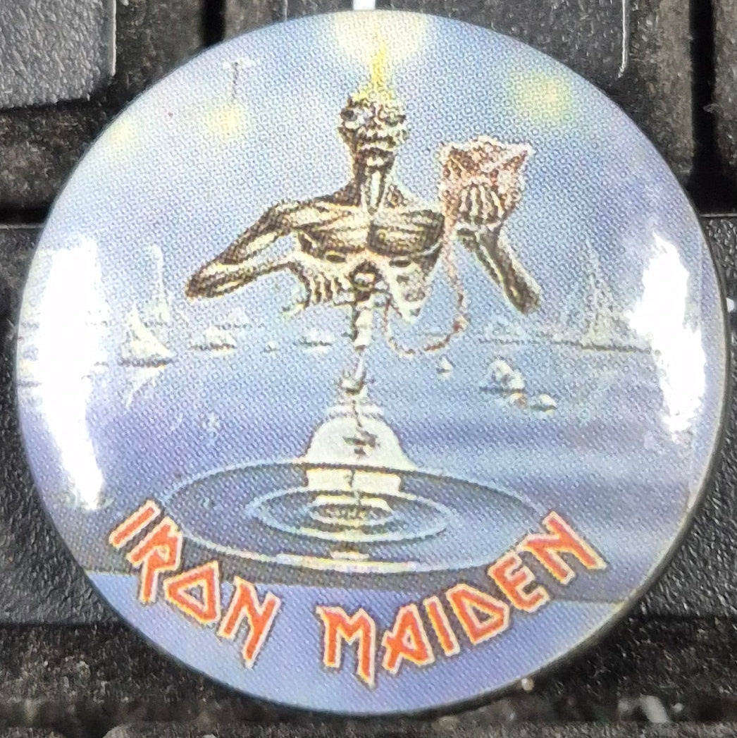 PINS/STICKERS/MISC -  Vintage Iron Maiden Button