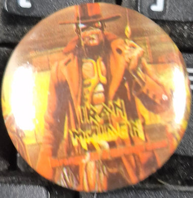 PINS/STICKERS/MISC -  Vintage Iron Maiden Button