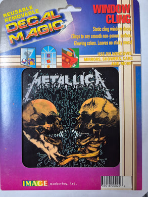 PINS/STICKERS/MISC - Vintage Metallica Window Cling