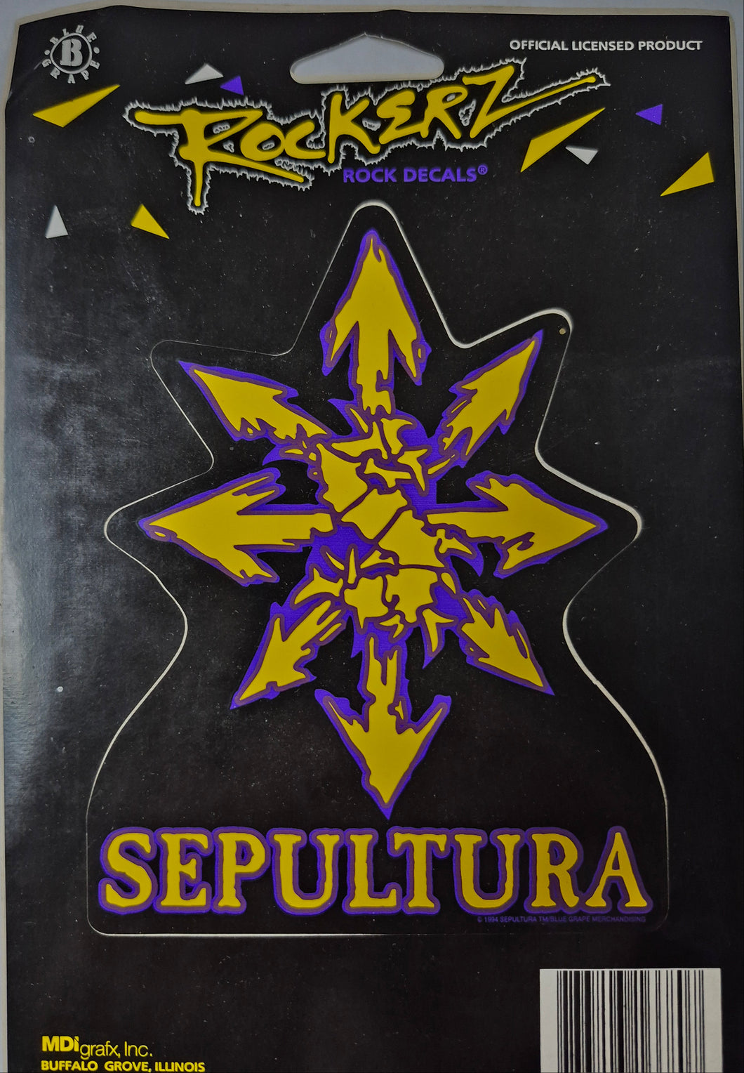 PINS/STICKERS/MISC - Vintage Sepultura Sticker