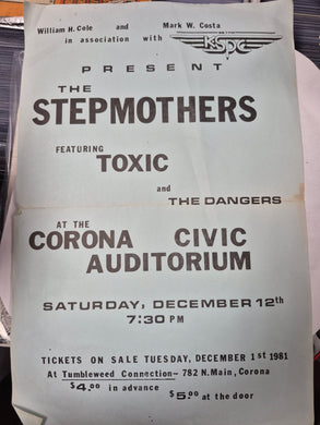 $10 PUNK FLYER - (11 x 17) Stepmothers