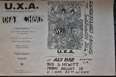$10 PUNK FLYER - (5.5 x 8.5) Total Chaos UXA