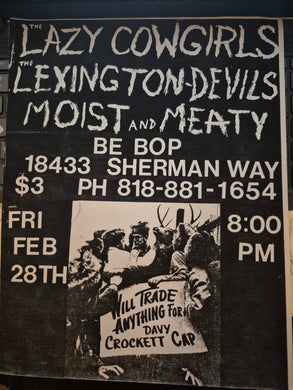 $10 PUNK FLYER - (11 x 8.5) Lazy Cowgirls