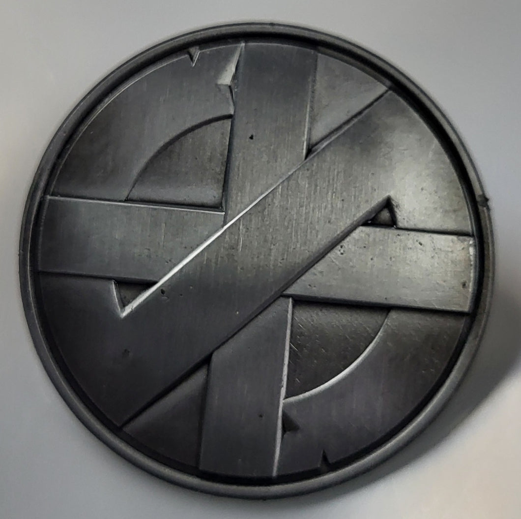 CRASS - CIRCLE LOGO METAL BADGE