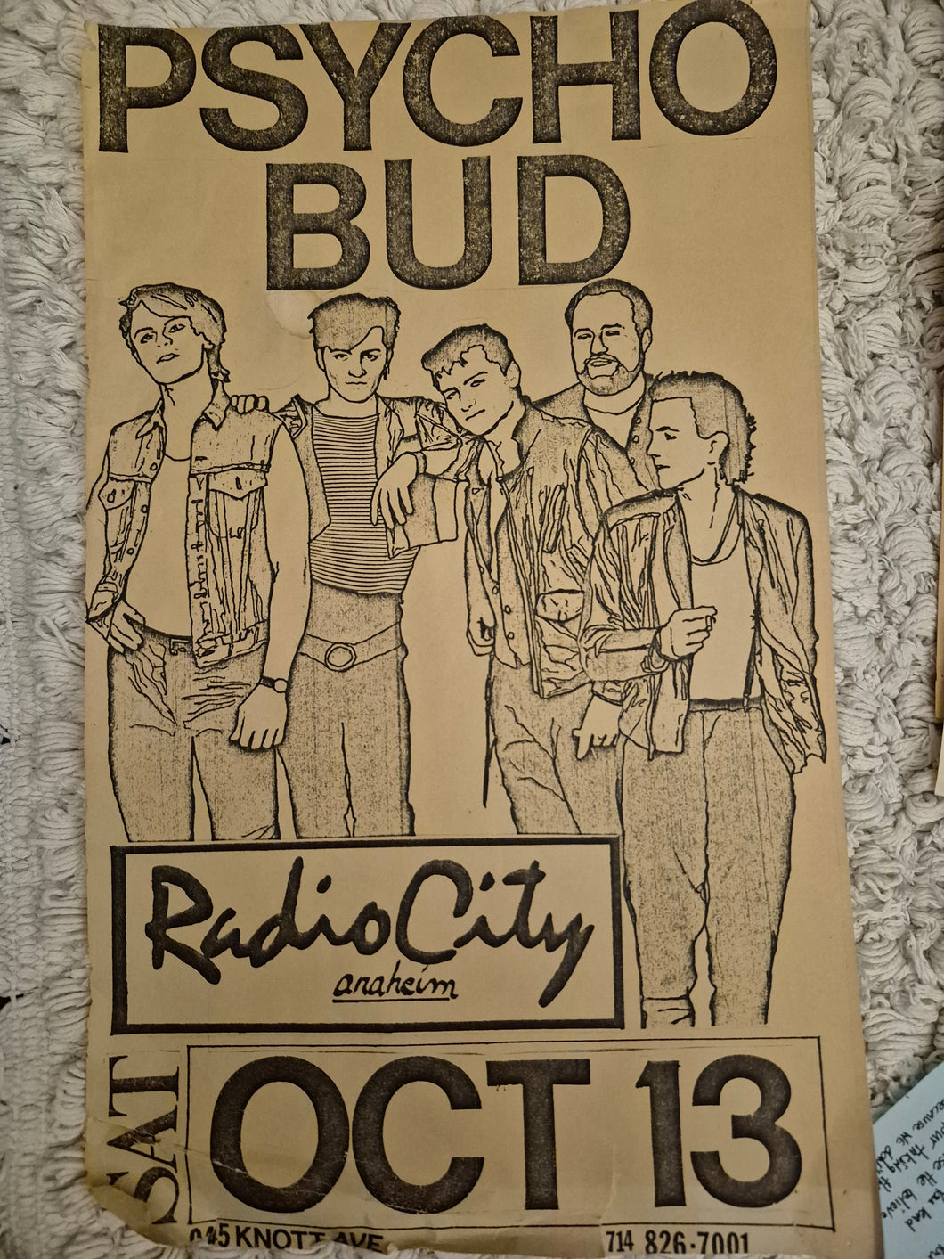 $5 PUNK FLYER - Psycho Bud (14x11)