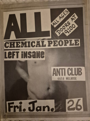 $5 PUNK FLYER - All Chemical People (8.5x11)