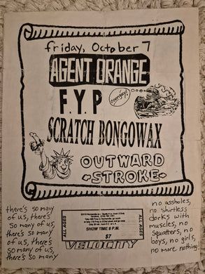 $5 PUNK FLYER - Agent Orange FYP (8.5x11)