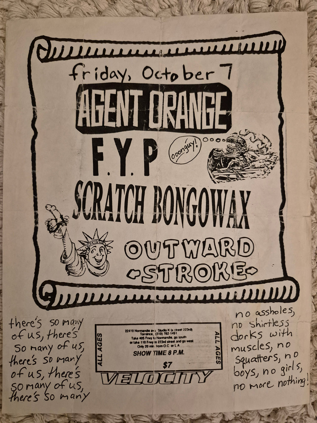 $5 PUNK FLYER - Agent Orange FYP (8.5x11)