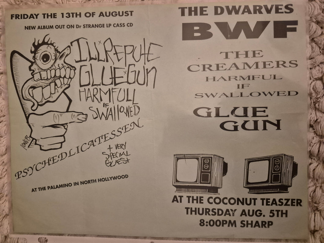 $5 PUNK FLYER - Ill Repute Dwarves (8.5x11)