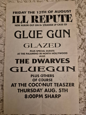 $5 PUNK FLYER - Ill Repute Glue Gun (8.5x5.5)