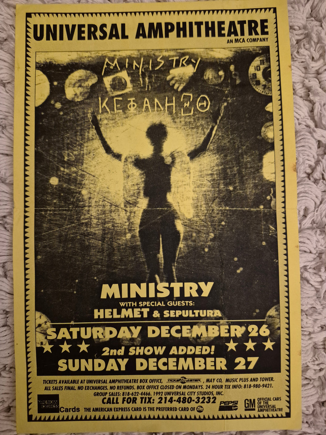 $5 PUNK FLYER - Ministry (8.5x5.5)