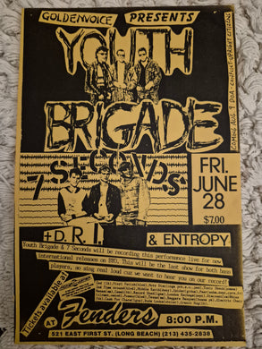 $10 PUNK FLYER - (5.5 x 8.5) Youth Brigade 7 Seconds