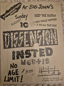 $15 PUNK FLYER - (11x8.5) Dissenssion Insted
