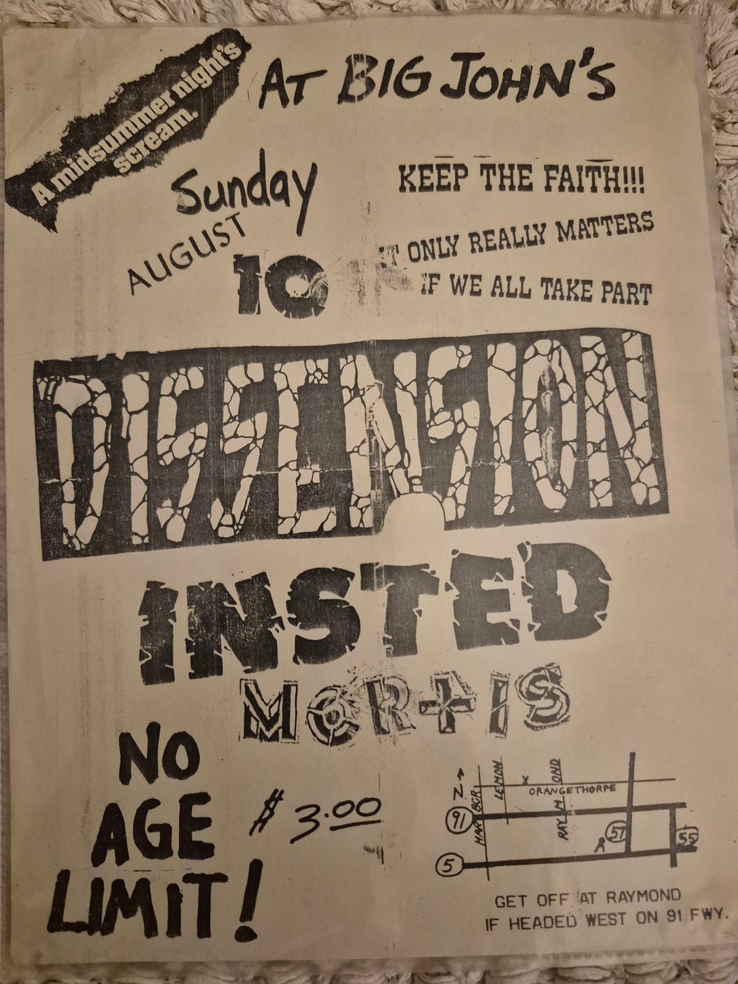 $15 PUNK FLYER - (11x8.5) Dissenssion Insted