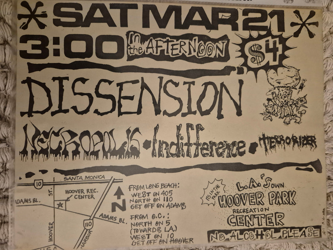$15 PUNK FLYER - (11x8.5) Dissenssion Terrorizer