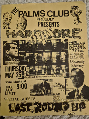 $15 PUNK FLYER - (11x8.5) Hardcore 918V Last Round Up