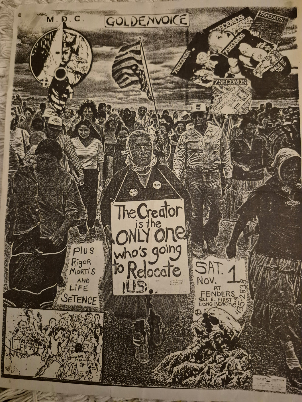 $15 PUNK FLYER - (11x8.5) MDC 7 Seconds