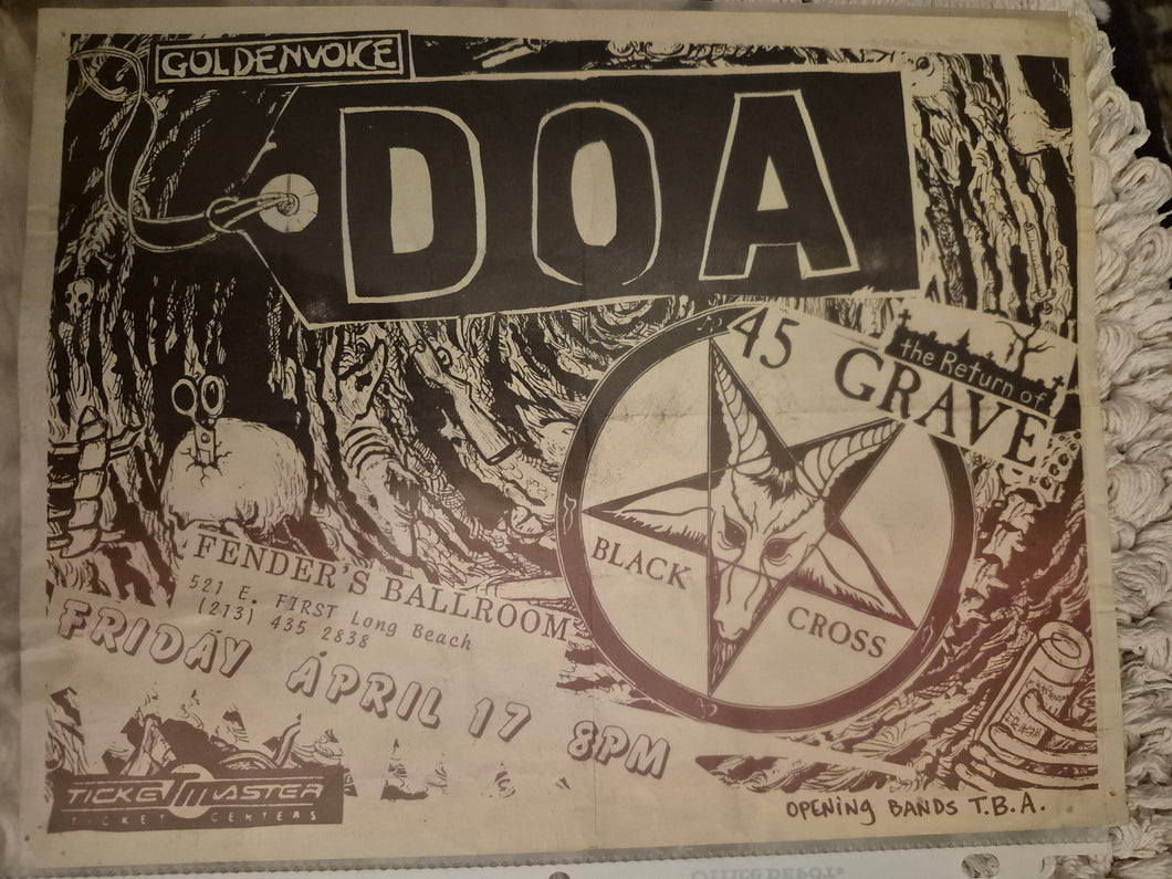$15 PUNK FLYER - (11x8.5) DOA 45 Grave