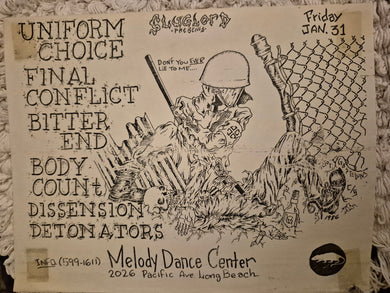 $15 PUNK FLYER - (11x8.5) Uniform Choice Body Count Detonators