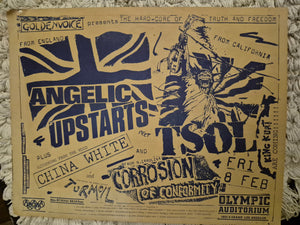 $15 PUNK FLYER - (11x8.5) Angelic Upstarts COC TSOL