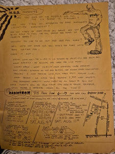 $15 PUNK FLYER - (11x8.5) Necros Circle Jerks Bad Religion