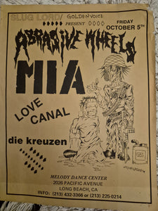 $15 PUNK FLYER - (11x8.5) Abrasive Wheels MIA Love Canal