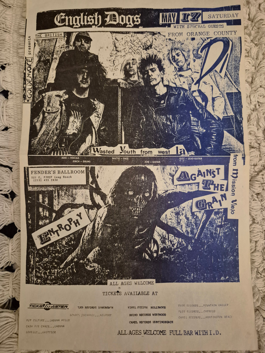 $20 PUNK FLYER  (8.5x14) English Dogs