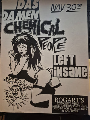 $10 PUNK FLYER - (11 x 8.5) Chemical People