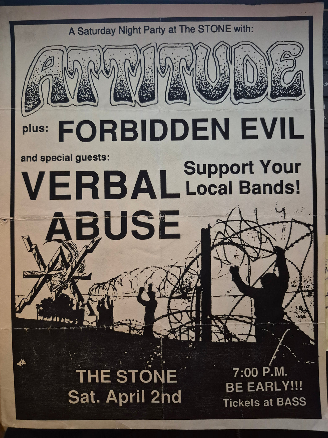 $15 PUNK FLYER - (11x8.5) Attitude Verbal Abuse