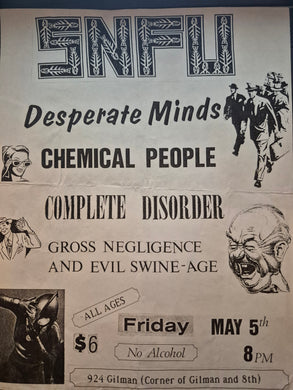 $15 PUNK FLYER - (11x8.5) SNFU