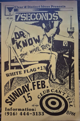 $15 PUNK FLYER - (5.5x8.5) 7 Seconds Dr Know