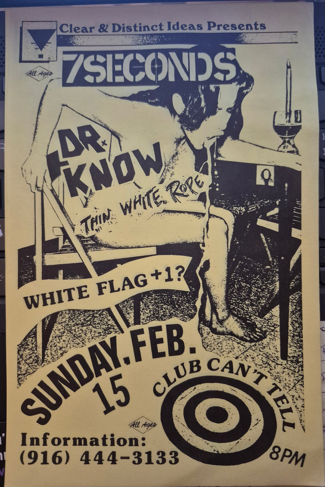 $15 PUNK FLYER - (5.5x8.5) 7 Seconds Dr Know